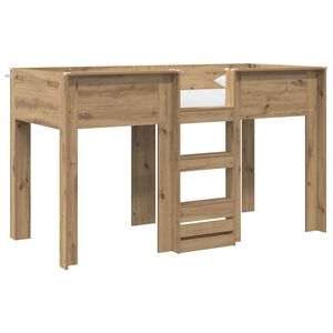 vidaXL Lit Superpos&eacute; pour Enfants Ch&ecirc;ne artisanal 75 x 190 cm