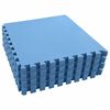 vidaXL Tapis d'exercice puzzle 24 pcs Bleu 8,64 ㎡ Mousse EVA