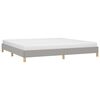 vidaXL Cadre de lit sans matelas gris clair 200x200 cm tissu