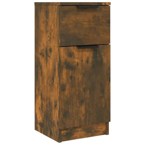 vidaXL Buffet Ch&ecirc;ne fum&eacute; 30x30x70 cm Bois d'ing&eacute;nierie