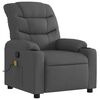 vidaXL Fauteuil de massage inclinable Gris fonc&eacute; Tissu