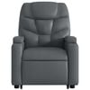 vidaXL Fauteuil inclinable de massage Gris Similicuir