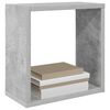 vidaXL &Eacute;tag&egrave;res cube murales 6 pcs Gris b&eacute;ton 30x15x30 cm