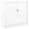 vidaXL Armoire &agrave; portes coulissantes Blanc 90x40x90 cm Acier
