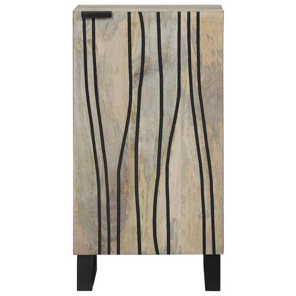 vidaXL Buffet Blanc 40 x 33 x 75 cm bois de manguier massif