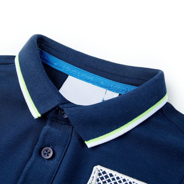 Polo pour enfants bleu marine 116