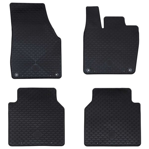 vidaXL Tapis de voiture 4 pcs Noir Convient pour VW ID.7 2023-