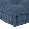 vidaXL Coussin de canap&eacute; sur palette Indigo 120 x 80 x 12 cm tissu