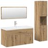 vidaXL Ensemble de meubles salle de bain 4 pcs bois d'ing&eacute;nierie