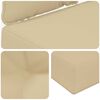 vidaXL Coussin de canap&eacute; d'ext&eacute;rieur 2 pcs Beige Polyester