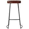 vidaXL Ensemble de bar 3 pcs bois de manguier brut massif et m&eacute;tal