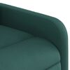 vidaXL Fauteuil de massage inclinable &eacute;lectrique Vert fonc&eacute; Tissu