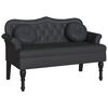 vidaXL Banc Chesterfield Noir 120,5 x 65 x 75 cm Cuir synthétique