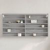 vidaXL Armoire &agrave; vitrine sonoma gris 100x8,5x50 cm bois d'ing&eacute;nierie