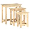 vidaXL Tables gigognes 3 pcs Bois solide de manguier