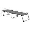 vidaXL Chaise longue pliable extra haute pour seniors Gris Aluminium