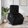 vidaXL Fauteuil inclinable électrique noir tissu