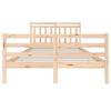 vidaXL Cadre de lit sans matelas bois massif 140x200 cm