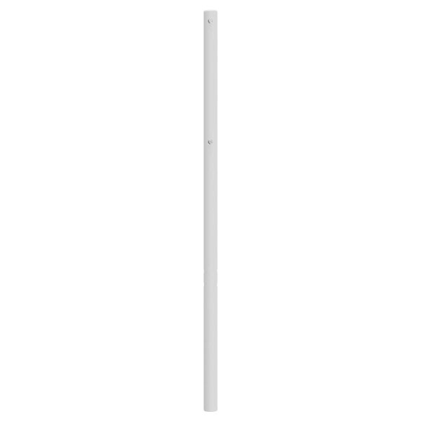 vidaXL T&ecirc;te de lit de remplacement m&eacute;tal blanc 90 cm
