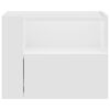 vidaXL Table de chevet murale blanc 45x30x35 cm