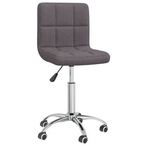vidaXL Chaise pivotante de salle &agrave; manger Taupe Tissu
