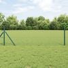 vidaXL Cl&ocirc;ture hexagonale Vert 1 x 10 m PVC