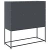 vidaXL Buffet anthracite 100,5x39x107 cm acier lamin&eacute; &agrave; froid