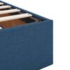 vidaXL Cadre de lit ottoman avec matelas bleu 120x200 cm tissu