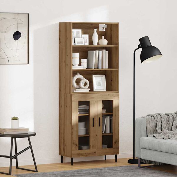 vidaXL Haut Armoire Ch&ecirc;ne artisanal 69,5 x 34 x 180 cm