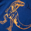 T-shirt pour enfants avec manches courtes bleu fonc&eacute; 140