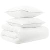 vidaXL Ensemble de Duvet 3 pc 200 x 200 cm Toutes saisons Bambou Blanc
