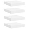 vidaXL &Eacute;tag&egrave;res murales flottantes 4 pcs blanc 23x23,5x3,8 cm MDF