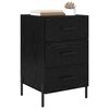 vidaXL Cabinet de chevet Ch&ecirc;ne noir 40 x 40 x 66 cm Bois d'ing&eacute;nierie