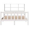 vidaXL Lit biblioth&egrave;que sans matelas blanc 120x190 cm bois pin massif