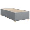 vidaXL Sommier &agrave; lattes de lit avec matelas Gris clair 100x200cm Tissu