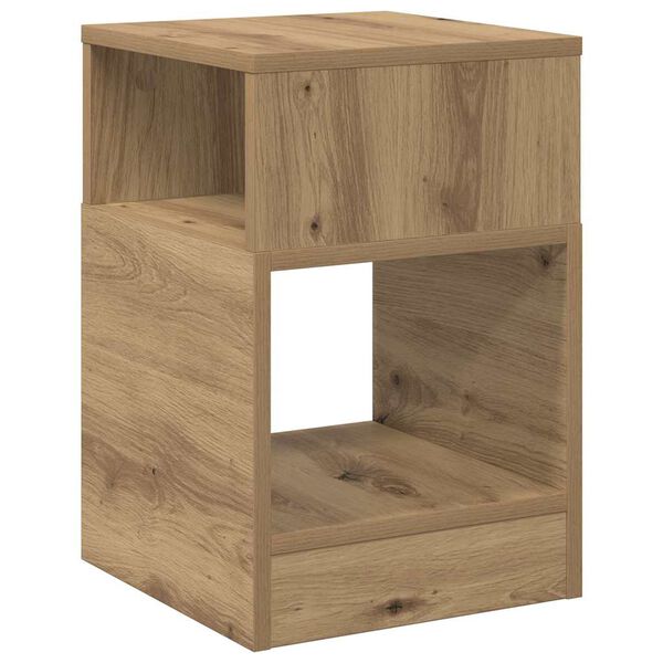 vidaXL Table d'appoint Ch&ecirc;ne artisanal 30,5 x 30 x 45 cm