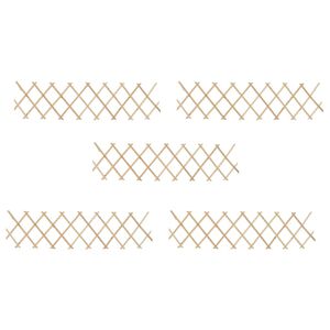 vidaXL Cl&ocirc;ture &agrave; treillis 5 pcs Bois de sapin 180x30 cm