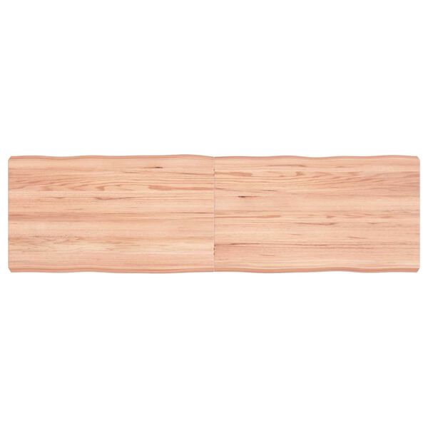 vidaXL Dessus de table bois massif trait&eacute; bordure assortie