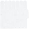vidaXL Carreau en Plume 10 pcs Blanc 30 x 30 cm Polyur&eacute;thane et PET