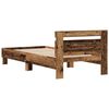 vidaXL Cadre de lit Bois ancien 75 x 190 cm Bois d'ingénierie