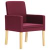 vidaXL Chaises &agrave; manger lot de 2 rouge bordeaux similicuir