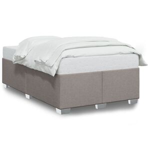 vidaXL Cadre de lit sans matelas taupe 120x200 cm tissu