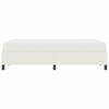 vidaXL Cadre de lit avec matelas Cr&egrave;me 120 x 200 cm tissu