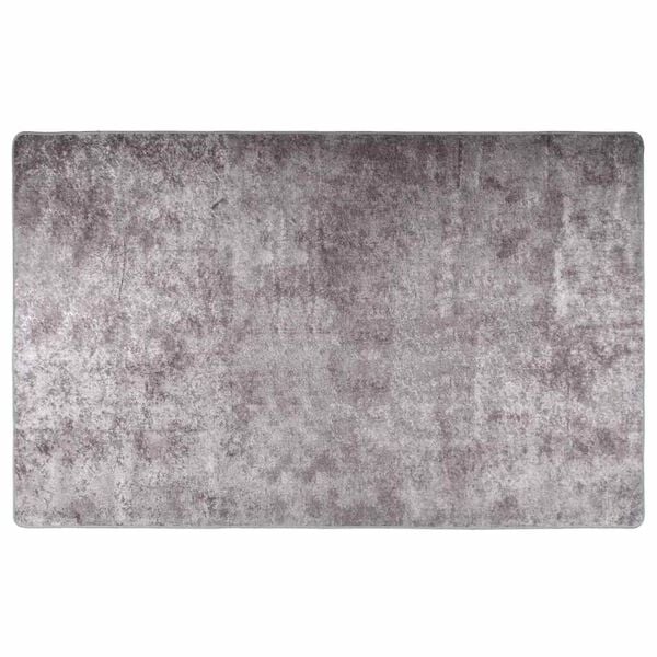 vidaXL Tapis lavable 160x230 cm gris