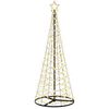 vidaXL Sapin de No&euml;l LED spirale avec socle EKENAS 180 cm 220 LED