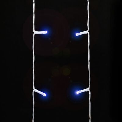 vidaXL Guirlande de sapin de Noël 320 LED bleu 375 cm