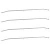 vidaXL Support de b&acirc;che pour remorques 4 pcs Argent 130-210 cm
