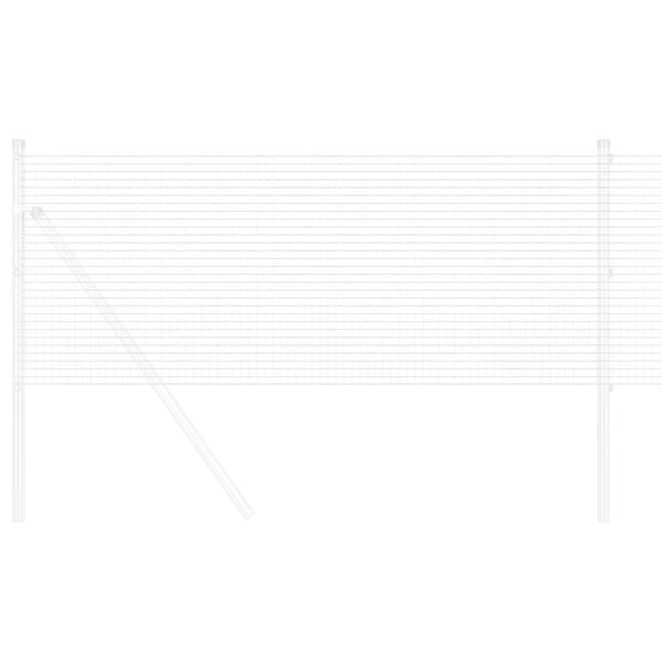 vidaXL Cl&ocirc;ture en fil soud&eacute; Argent 1.4 x 50 m