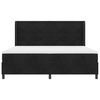 vidaXL Lit &agrave; ressorts avec matelas Noir 200 x 200 cm Velours