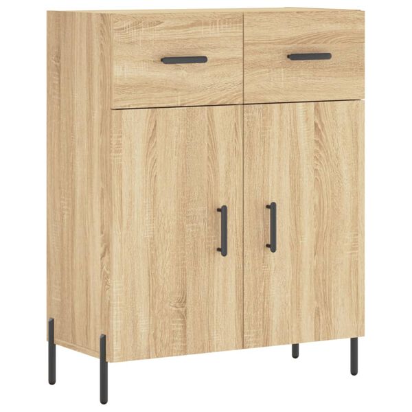 vidaXL Buffet ch&ecirc;ne sonoma 69,5x34x90 cm bois d'ing&eacute;nierie